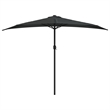 vidaXL Aluminum Balcony Parasol in Black