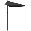 vidaXL Aluminum Balcony Parasol in Black