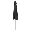 vidaXL Aluminum Balcony Parasol in Black