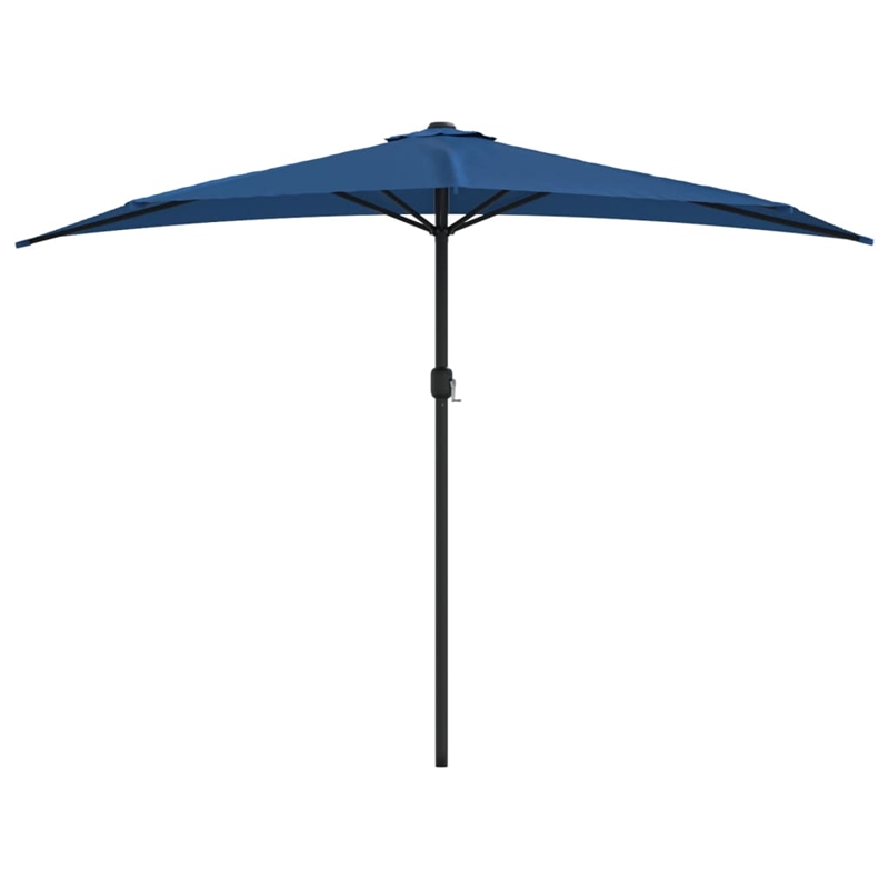 vidaXL Aluminum Balcony Parasol in Blue