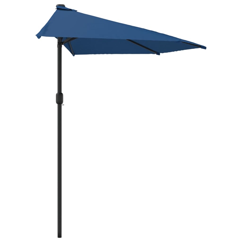 vidaXL Aluminum Balcony Parasol in Blue