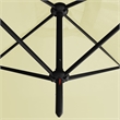 vidaXL Garden Parasol with Powder-Coated Steel in Sand