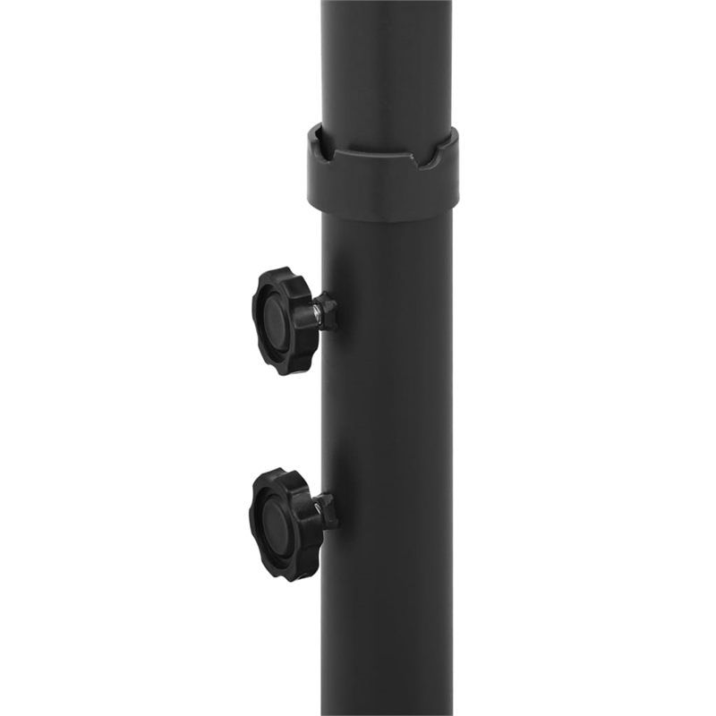 vidaXL Foldable Garden Parasol with Powder-Coated Steel in Black