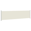vidaXL Side Awning with Powder-Coated Steel in Cream