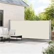 vidaXL Side Awning with Powder-Coated Steel in Cream