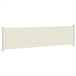 vidaXL Side Awning with Powder-Coated Steel in Cream
