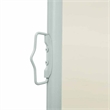 vidaXL Side Awning with Powder-Coated Steel in Cream
