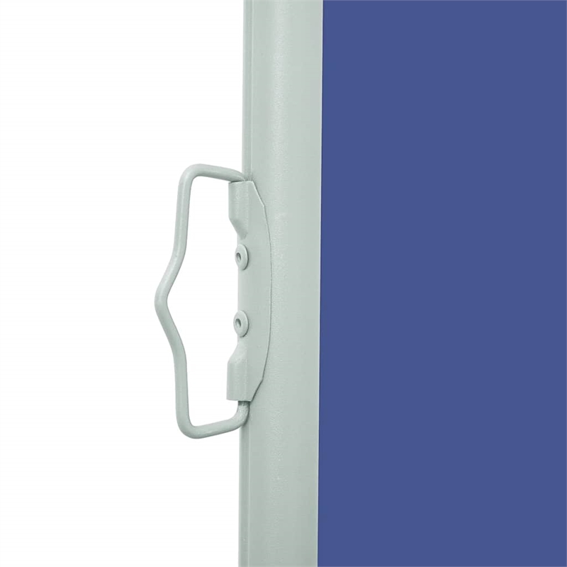 vidaXL Side Awning with Powder-Coated Steel in Blue