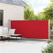 vidaXL Side Awning with Powder-Coated Steel in Red
