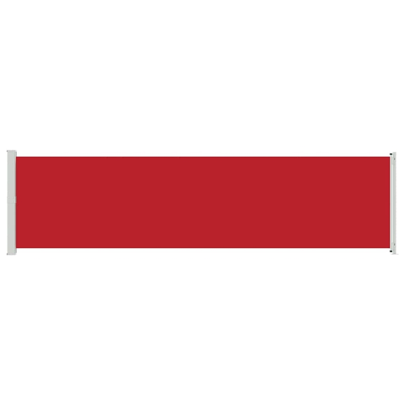 vidaXL Side Awning with Powder-Coated Steel in Red