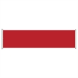 vidaXL Side Awning with Powder-Coated Steel in Red