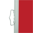 vidaXL Side Awning with Powder-Coated Steel in Red