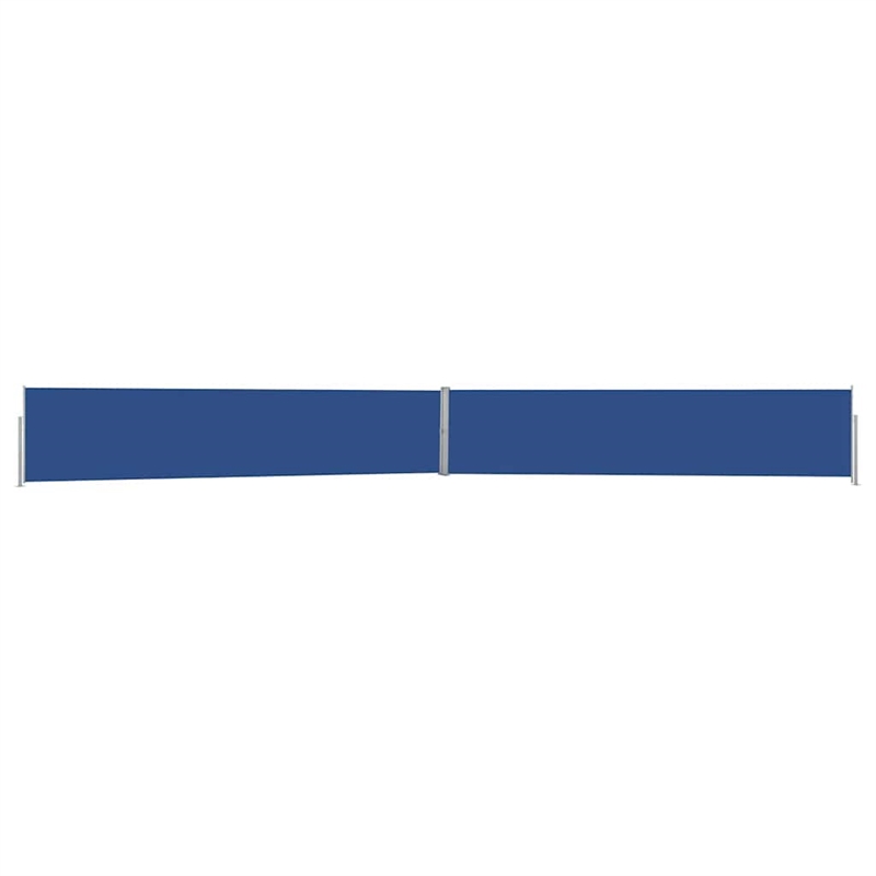 vidaXL Side Awning in Blue and Grey