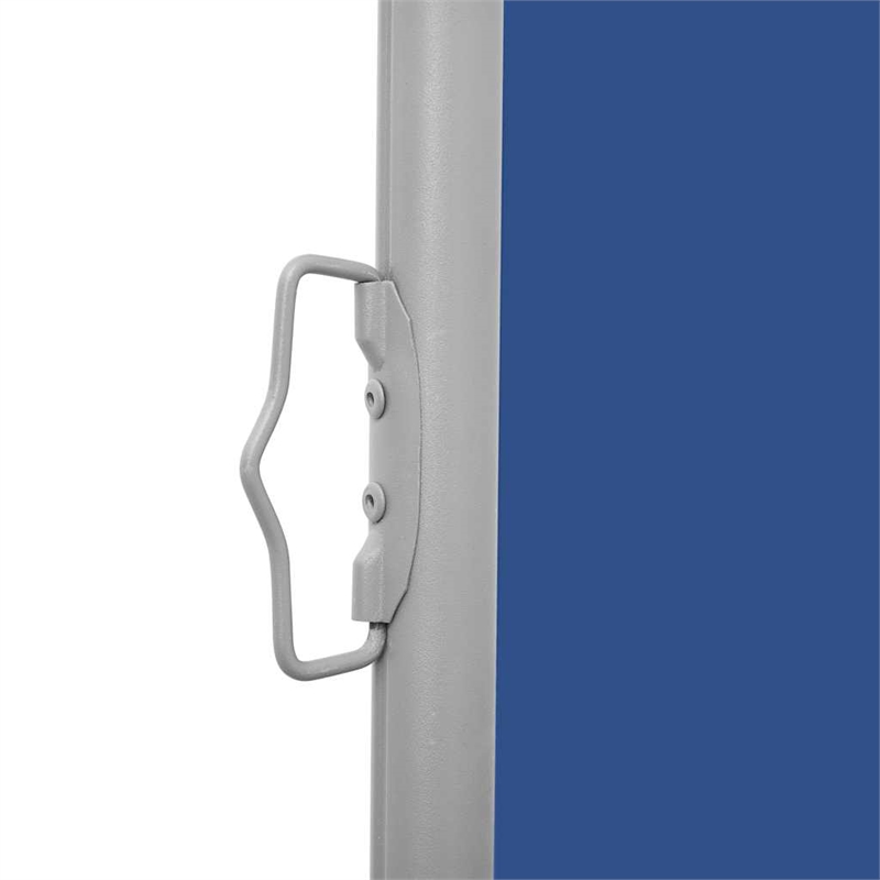 vidaXL Side Awning in Blue and Grey