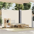 vidaXL Side Awning with Powder-Coated Steel in Cream