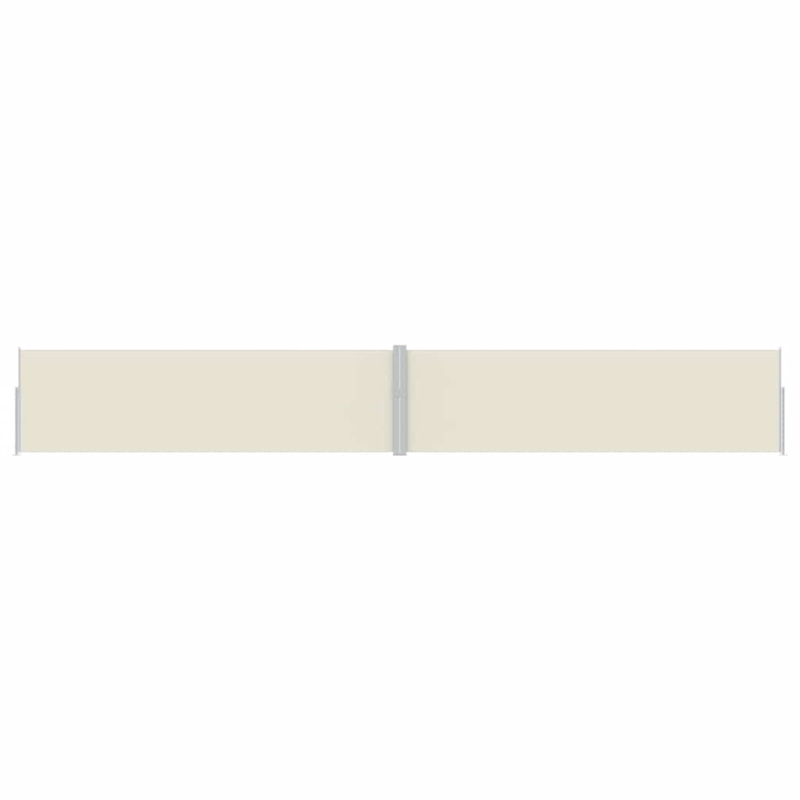 vidaXL Side Awning with Powder-Coated Steel in Cream