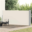 vidaXL Side Awning with Powder-Coated Steel in Cream
