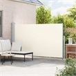 vidaXL Side Awning with Powder-Coated Steel in Cream