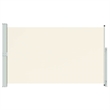 vidaXL Side Awning with Powder-Coated Steel in Cream