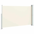vidaXL Side Awning with Powder-Coated Steel in Cream