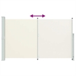 vidaXL Side Awning with Powder-Coated Steel in Cream