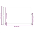 vidaXL Side Awning with Powder-Coated Steel in Cream