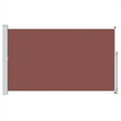 vidaXL Side Awning with Powder-Coated Steel in Brown