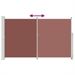 vidaXL Side Awning with Powder-Coated Steel in Brown