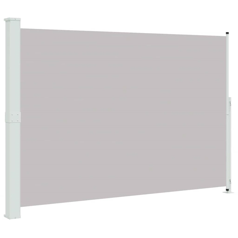 vidaXL Side Awning with Powder-Coated Steel in Grey