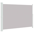 vidaXL Side Awning with Powder-Coated Steel in Grey