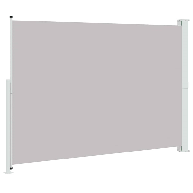 vidaXL Side Awning with Powder-Coated Steel in Grey