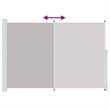 vidaXL Side Awning with Powder-Coated Steel in Grey