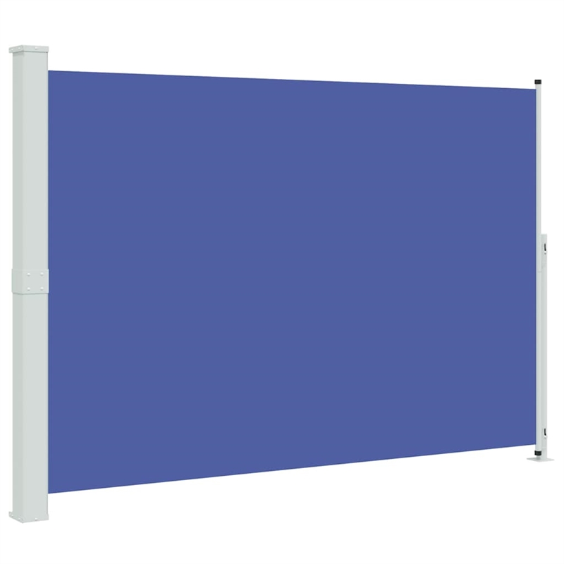 vidaXL Side Awning in Blue and Grey