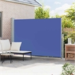 vidaXL Side Awning in Blue and Grey