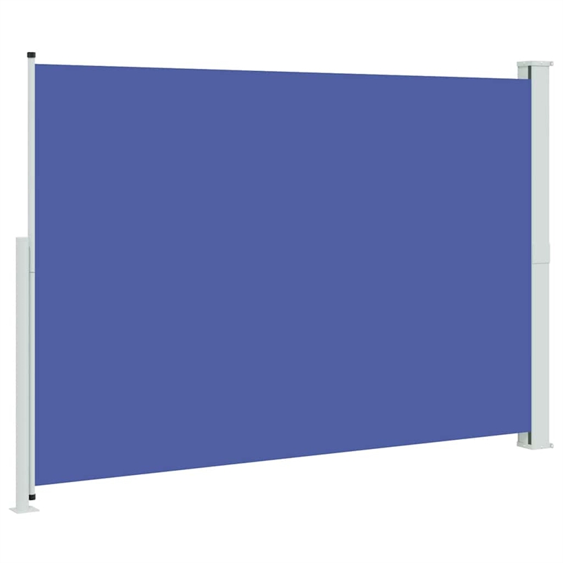 vidaXL Side Awning in Blue and Grey