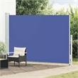 vidaXL Side Awning in Blue and Grey