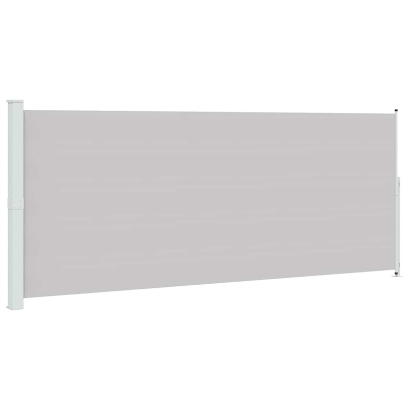 vidaXL Large Retractable Side Awning in Gray