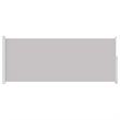 vidaXL Large Retractable Side Awning in Gray