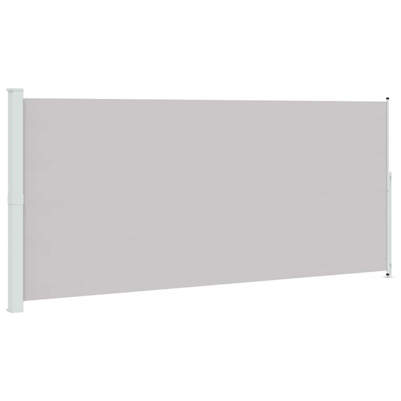 vidaXL Large Side Awning with Powder-Coated Steel in Grey