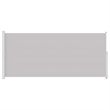 vidaXL Large Side Awning with Powder-Coated Steel in Grey