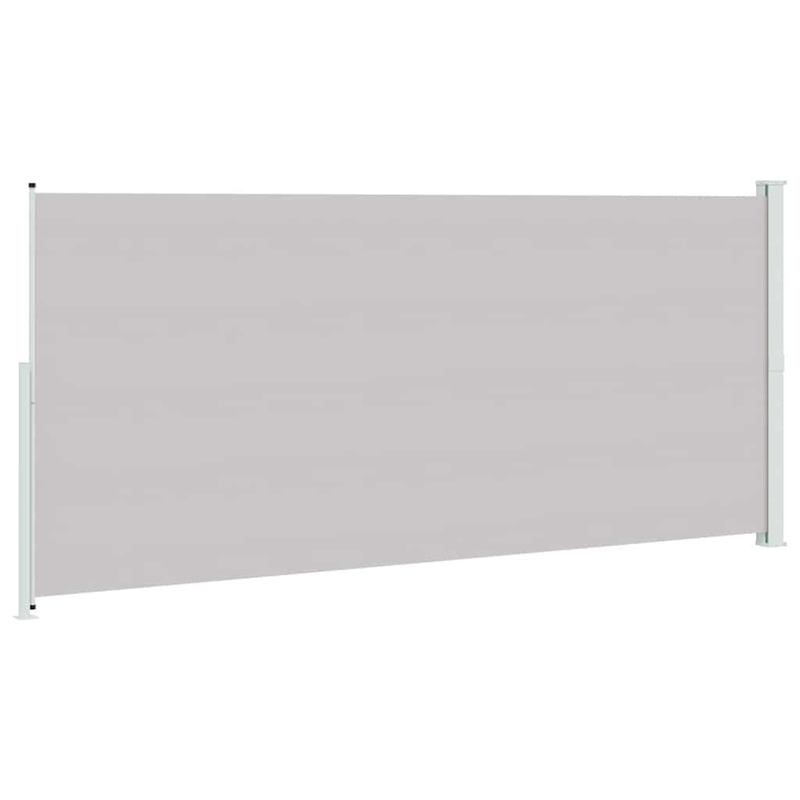 vidaXL Large Side Awning with Powder-Coated Steel in Grey