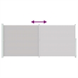 vidaXL Large Side Awning with Powder-Coated Steel in Grey
