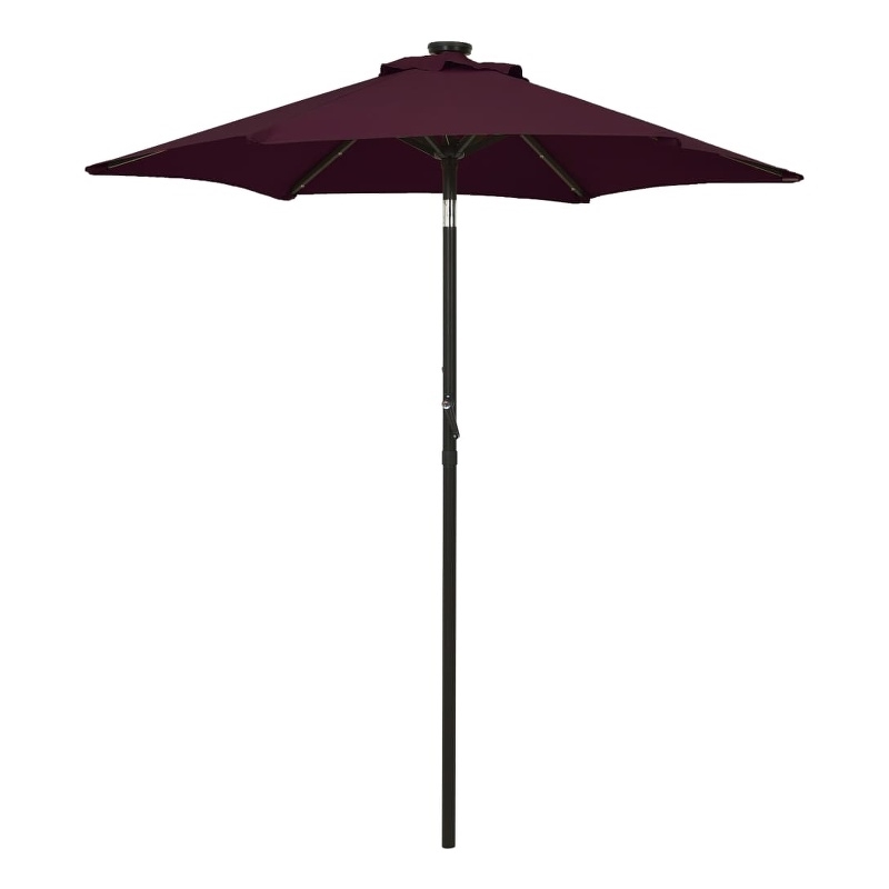 vidaXL Aluminum Garden Parasol in Bordeaux Red and Dark Gray