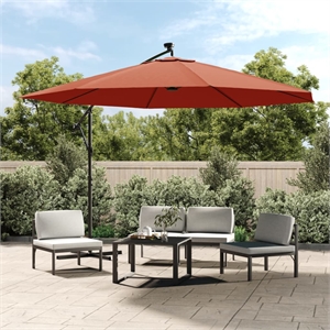 vidaXL Tiltable Cantilever Garden Parasol in Terracotta