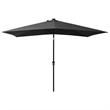 vidaXL Garden Parasol with Powder-Coated Steel in Dark Grey