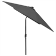 vidaXL Garden Parasol with Powder-Coated Steel in Dark Grey