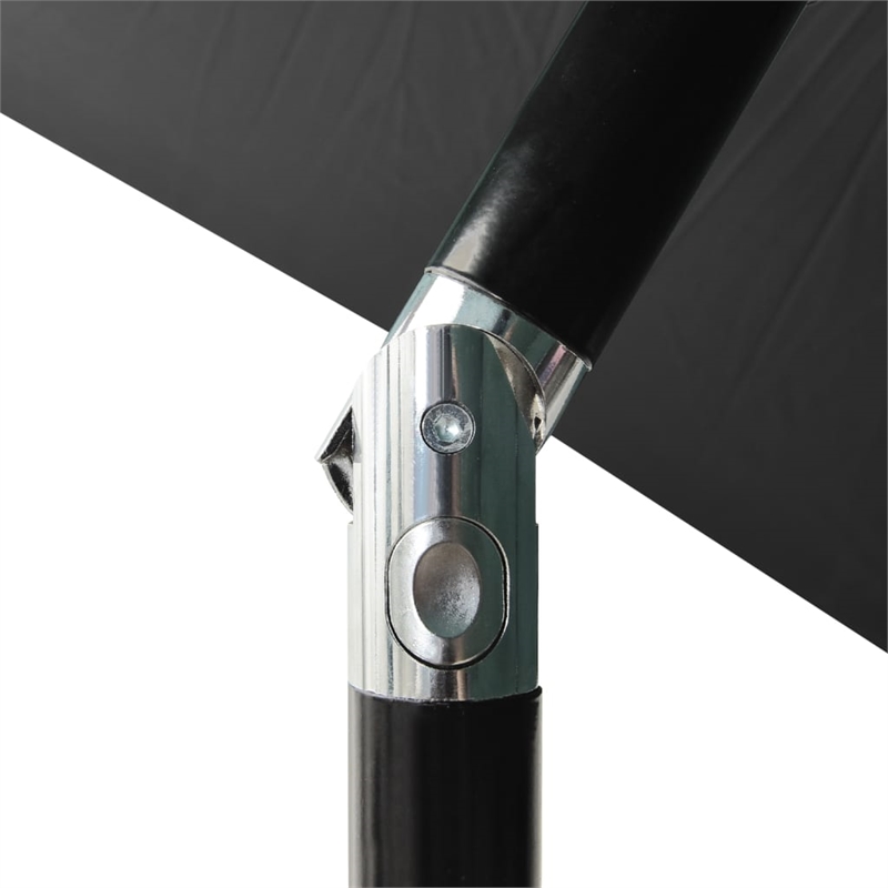 vidaXL Garden Parasol with Powder-Coated Steel in Dark Grey
