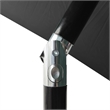 vidaXL Garden Parasol with Powder-Coated Steel in Dark Grey