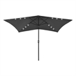 vidaXL Garden Parasol with Powder-Coated Steel in Dark Grey