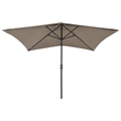 vidaXL Garden Parasol with Powder-Coated Steel in Taupe